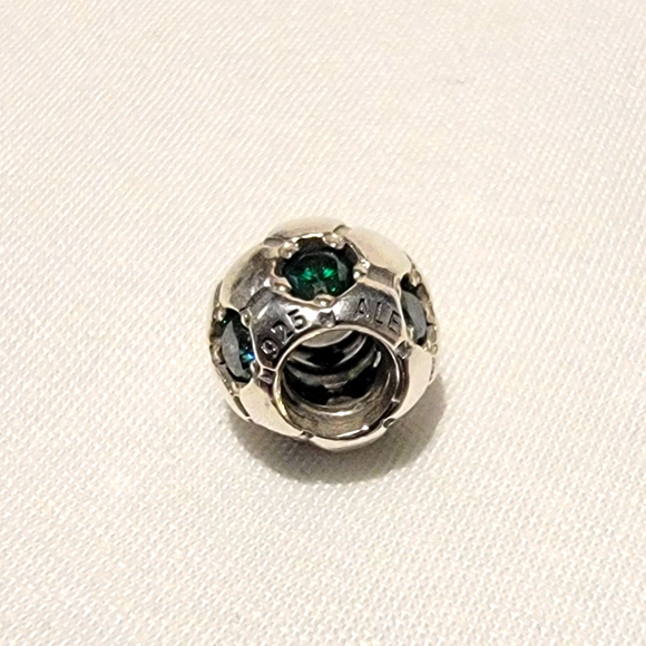 Authentic Pandora Green Soccer Ball Charm - Picture 2 of 3